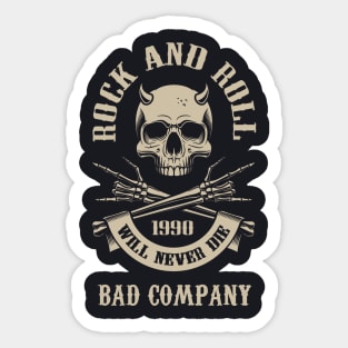 Never Die Company Sticker